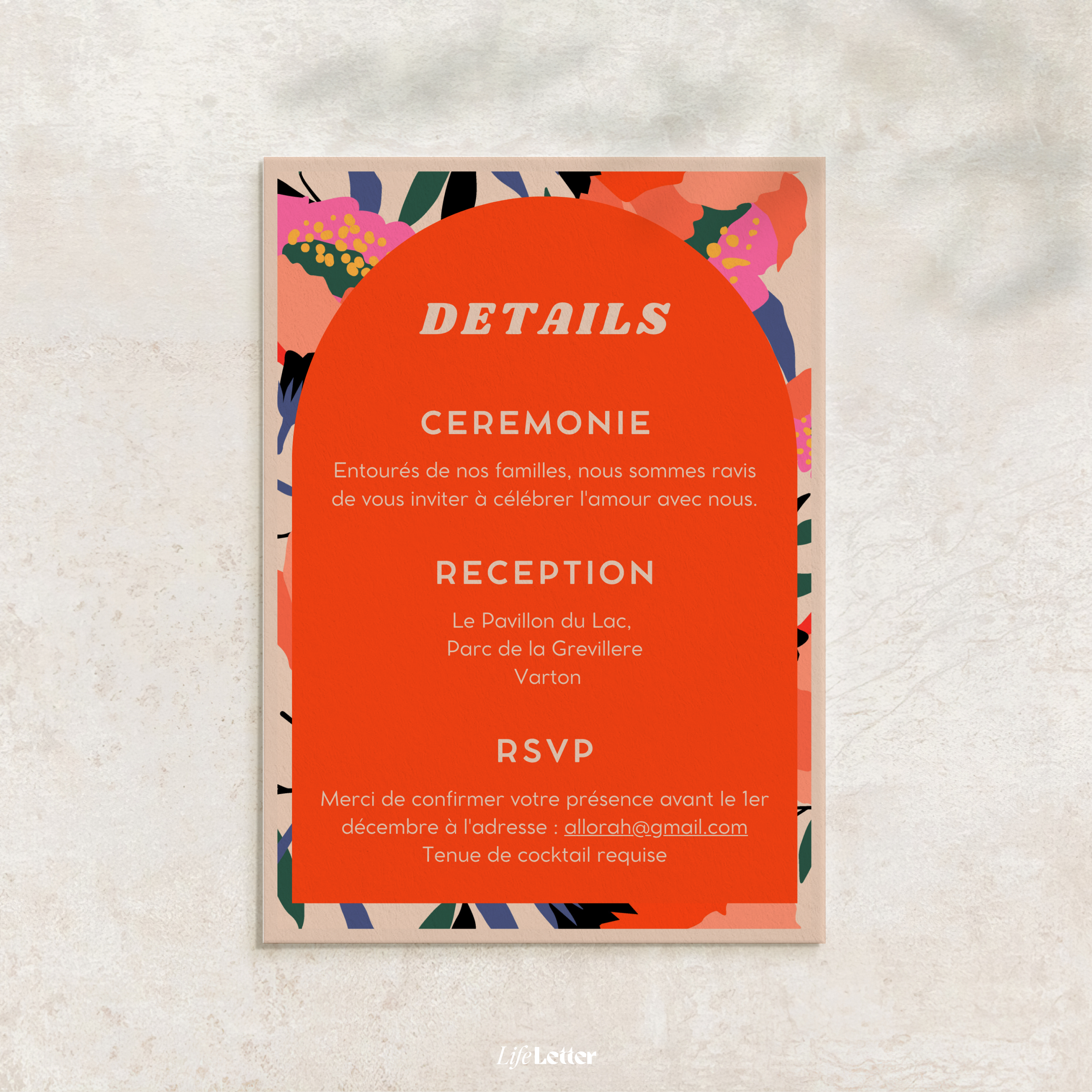Invitation personnalisée — Collection Retro